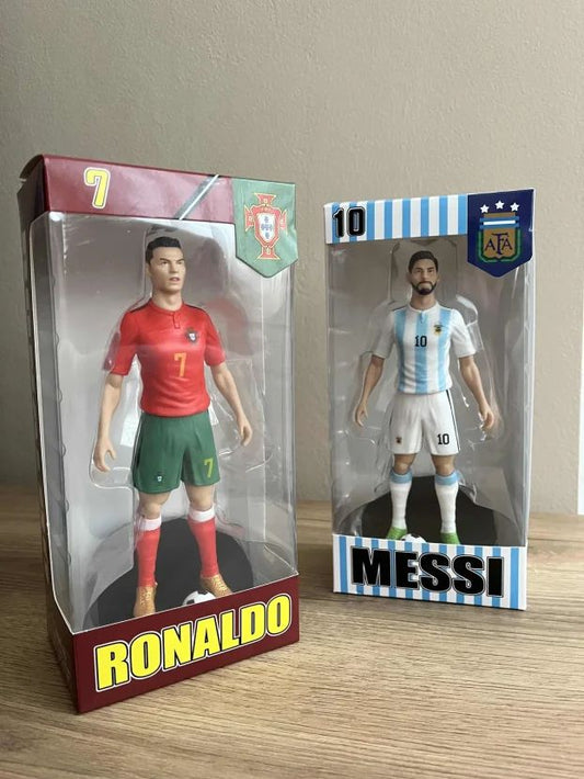 Ronaldo & Messi football figures