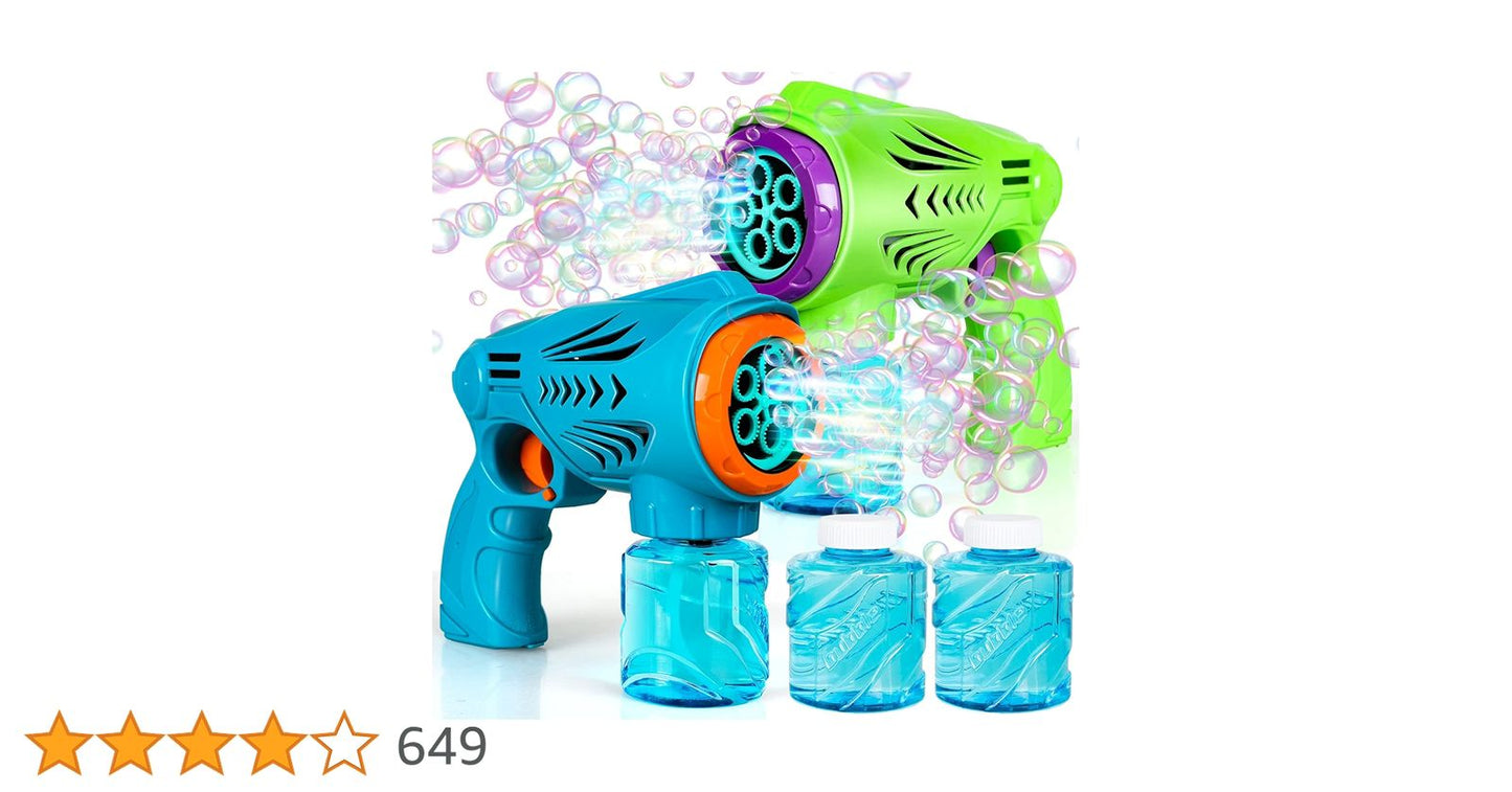 Magic bubble gun blower . include bubble liquid